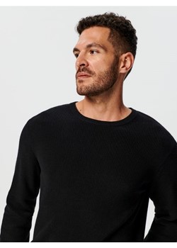 Sinsay - Sweter w prążki - czarny ze sklepu Sinsay w kategorii Swetry męskie - zdjęcie 162390114