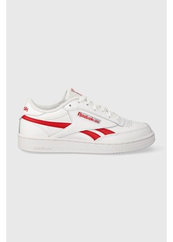 Reebok sneakersy skórzane kolor biały ze sklepu PRM w kategorii Buty sportowe damskie - zdjęcie 162390591