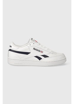 Reebok sneakersy skórzane kolor biały ze sklepu PRM w kategorii Buty sportowe męskie - zdjęcie 162390593