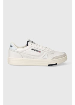 Reebok sneakersy skórzane kolor biały ze sklepu PRM w kategorii Buty sportowe męskie - zdjęcie 162390611