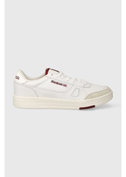 Reebok sneakersy skórzane kolor biały ze sklepu PRM w kategorii Buty sportowe męskie - zdjęcie 162390613
