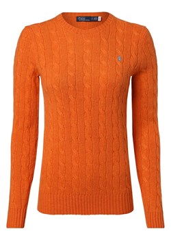 Polo Ralph Lauren Sweter damski z dodatkiem kaszmiru Kobiety Wełna pomarańczowy jednolity ze sklepu vangraaf w kategorii Swetry damskie - zdjęcie 162394350