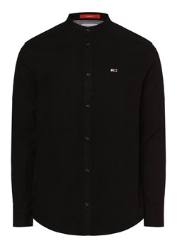 Tommy Jeans Koszula męska Mężczyźni Regular Fit Bawełna czarny jednolity ze sklepu vangraaf w kategorii Koszule męskie - zdjęcie 162394354