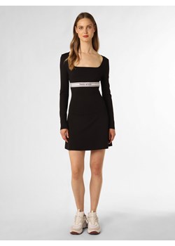 Tommy Jeans Sukienka damska Kobiety wiskoza czarny jednolity ze sklepu vangraaf w kategorii Sukienki - zdjęcie 162394401