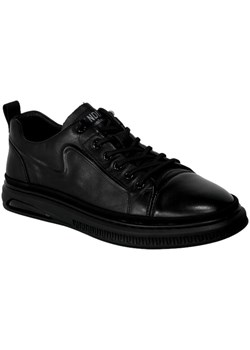Sneakersy Andiamo 2277-1 Black Czarne Skórzane ze sklepu EuroButy.com.pl w kategorii Półbuty męskie - zdjęcie 162399183