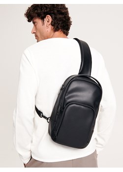 Reserved - Plecak z imitacji skóry - czarny ze sklepu Reserved w kategorii Plecaki - zdjęcie 162402994