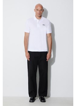 Lacoste polo bawełniane x Netflix kolor biały z aplikacją ze sklepu ANSWEAR.com w kategorii T-shirty męskie - zdjęcie 162406761
