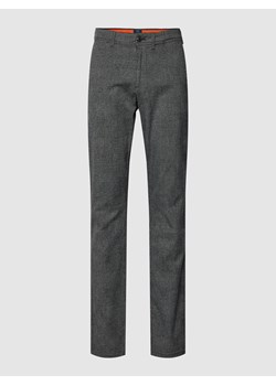 Spodnie do garnituru o kroju slim fit z lamowanymi kieszeniami z tyłu model ‘JOHN' ze sklepu Peek&Cloppenburg  w kategorii Spodnie męskie - zdjęcie 162408024