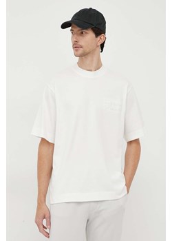 Lacoste t-shirt bawełniany kolor biały z aplikacją ze sklepu ANSWEAR.com w kategorii T-shirty męskie - zdjęcie 162415482