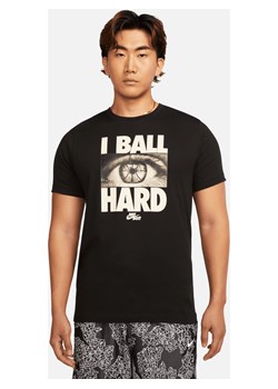 Męski T-shirt do koszykówki Nike Dri-FIT - Czerń ze sklepu Nike poland w kategorii T-shirty męskie - zdjęcie 162417754