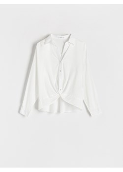 Reserved - Koszula z wiskozą - złamana biel ze sklepu Reserved w kategorii Koszule damskie - zdjęcie 162422232