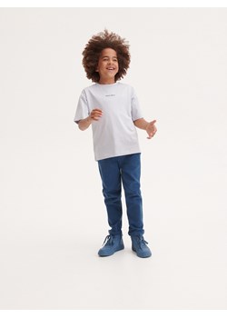 Reserved - T-shirt oversize z nadrukiem - jasnoszary ze sklepu Reserved w kategorii T-shirty chłopięce - zdjęcie 162424153