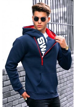 Bluza męska TUCKER NAVY ze sklepu Ivet Shop w kategorii Bluzy męskie - zdjęcie 162490220