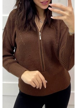Sweter MANSEDA BROWN ze sklepu Ivet Shop w kategorii Swetry damskie - zdjęcie 162490232