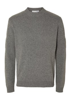 Selected Homme Sweter 16090155 Szary Regular Fit ze sklepu MODIVO w kategorii Swetry męskie - zdjęcie 162492664