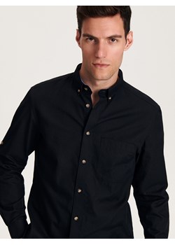 Reserved - Koszula regular fit - czarny ze sklepu Reserved w kategorii Koszule męskie - zdjęcie 162496082