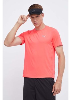 Puma t-shirt do biegania Cloudspun kolor różowy gładki ze sklepu ANSWEAR.com w kategorii T-shirty męskie - zdjęcie 162496564