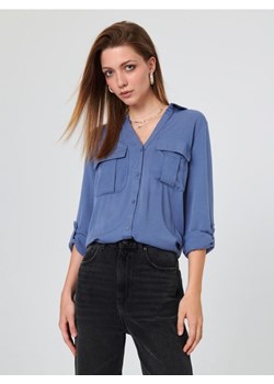 Sinsay - Koszula z wiskozy - niebieski ze sklepu Sinsay w kategorii Koszule damskie - zdjęcie 162498801