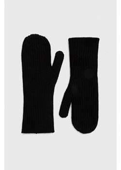 By Malene Birger rękawiczki wełniane kolor czarny ze sklepu ANSWEAR.com w kategorii Rękawiczki damskie - zdjęcie 162503840