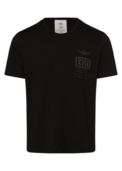 Aeronautica T-shirt męski Mężczyźni Bawełna czarny nadruk ze sklepu vangraaf w kategorii T-shirty męskie - zdjęcie 162505104