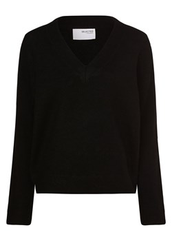 Selected Femme Sweter damski Kobiety czarny jednolity ze sklepu vangraaf w kategorii Swetry damskie - zdjęcie 162505122
