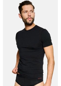 Bawełniana koszulka męska z krótkim rękawem czarna Bosco 19777, Kolor czarny, Rozmiar 2XL, Rene vilard ze sklepu Primodo w kategorii T-shirty męskie - zdjęcie 162508512