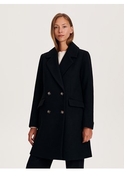 Reserved - Płaszcz z wełną - czarny ze sklepu Reserved w kategorii Płaszcze damskie - zdjęcie 162511691