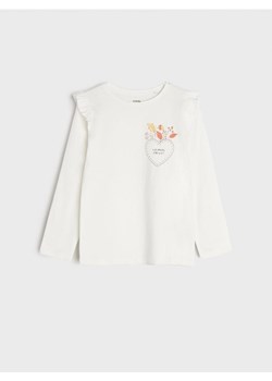 Sinsay - Koszulka z nadrukiem - kremowy ze sklepu Sinsay w kategorii Bluzki dziewczęce - zdjęcie 162512822