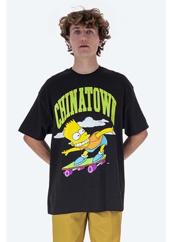 Market t-shirt bawełniany Chinatown Market x The Simpsons Cowabunga Arc T-shirt kolor czarny z nadrukiem CTM1990345-BIALY ze sklepu PRM w kategorii T-shirty męskie - zdjęcie 162522454