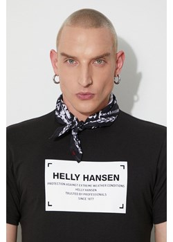 Helly Hansen t-shirt bawełniany kolor czarny z nadrukiem ze sklepu PRM w kategorii T-shirty męskie - zdjęcie 162522503