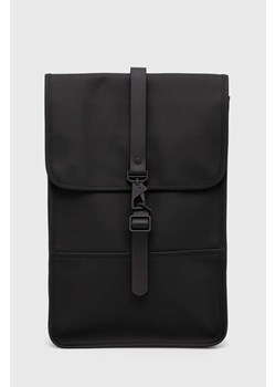 Rains plecak 13020 Backpacks kolor czarny duży gładki ze sklepu PRM w kategorii Plecaki - zdjęcie 162530774