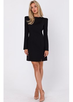 Sukienka z modelującymi przeszyciami czarna M755, Kolor czarny, Rozmiar L, MOE ze sklepu Primodo w kategorii Sukienki - zdjęcie 162533060