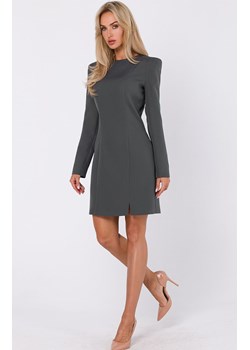 Sukienka z modelującymi przeszyciami khaki M755, Kolor khaki, Rozmiar L, MOE ze sklepu Primodo w kategorii Sukienki - zdjęcie 162533071