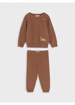 Sinsay - Komplet: bluza i spodnie - brązowy ze sklepu Sinsay w kategorii Dresy dla niemowlaka - zdjęcie 162537764