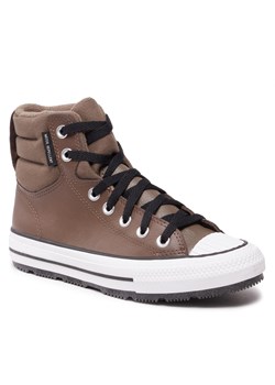 Trampki Converse Chuck Taylor All Star Berkshire Boot A04810C Taupe ze sklepu eobuwie.pl w kategorii Trampki dziecięce - zdjęcie 162541772