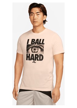 Męski T-shirt do koszykówki Nike Dri-FIT - Brązowy ze sklepu Nike poland w kategorii T-shirty męskie - zdjęcie 162542292