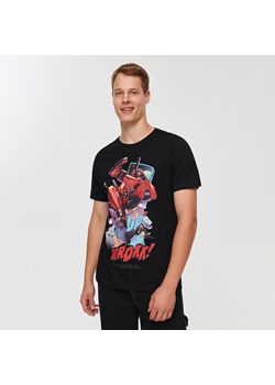 Czarna koszulka z nadrukiem Deadpool - Czarny ze sklepu House w kategorii T-shirty męskie - zdjęcie 162556452