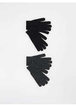 Reserved - 2 pack rękawiczek - czarny ze sklepu Reserved w kategorii Rękawiczki męskie - zdjęcie 162556961