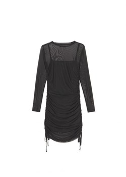 Cropp - Czarna sukienka z siateczką - czarny ze sklepu Cropp w kategorii Sukienki - zdjęcie 162558861