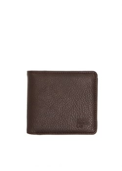Cropp - Ciemnobrązowy portfel z imitacji skóry - brązowy ze sklepu Cropp w kategorii Portfele męskie - zdjęcie 162574780