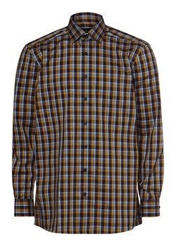 Finshley & Harding Koszula męska Mężczyźni Modern Fit Bawełna brązowy w kratkę ze sklepu vangraaf w kategorii Koszule męskie - zdjęcie 162575554