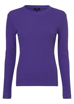 IPURI Damska koszulka z długim rękawem Kobiety Bawełna purpurowy jednolity ze sklepu vangraaf w kategorii Bluzki damskie - zdjęcie 162575583