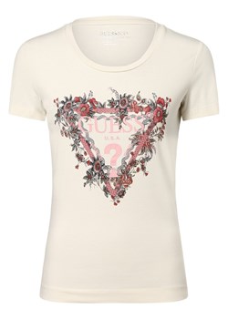 GUESS T-shirt damski Kobiety Bawełna écru nadruk ze sklepu vangraaf w kategorii Bluzki damskie - zdjęcie 162575590