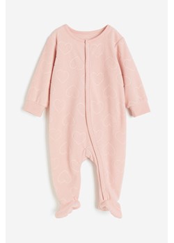 H & M - Jednoczęściowa piżama z polaru - Różowy ze sklepu H&M w kategorii Pajacyki - zdjęcie 162575823
