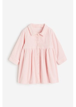 H & M - Sztruksowa sukienka - Różowy ze sklepu H&M w kategorii Sukienki dziewczęce - zdjęcie 162575832