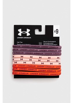 Under Armour gumki do włosów 9-pack kolor różowy ze sklepu ANSWEAR.com w kategorii Gumki do włosów - zdjęcie 162576320