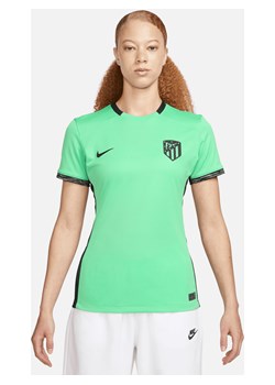Damska koszulka piłkarska Nike Dri-FIT Atlético Madryt Stadium 2023/24 (wersja trzecia) - Zieleń ze sklepu Nike poland w kategorii Bluzki damskie - zdjęcie 162578034