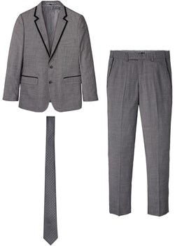 Garnitur 3-częściowy: marynarka, spodnie, pasek, Slim Fit ze sklepu bonprix w kategorii Garnitury męskie - zdjęcie 162613253