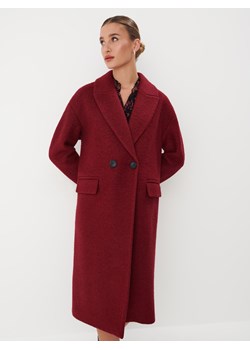 Mohito - Płaszcz z wełną - Bordowy ze sklepu Mohito w kategorii Płaszcze damskie - zdjęcie 162625661