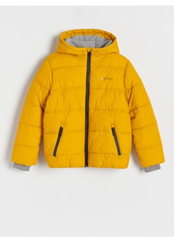 Reserved - Pikowana kurtka z ociepleniem - bursztynowy ze sklepu Reserved w kategorii Kurtki chłopięce - zdjęcie 162627283